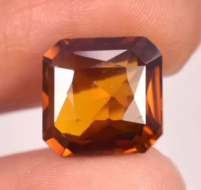 7.75 Ct Natural Dark Orange Hessonite Garnet Certified AAA Loose Gemstone