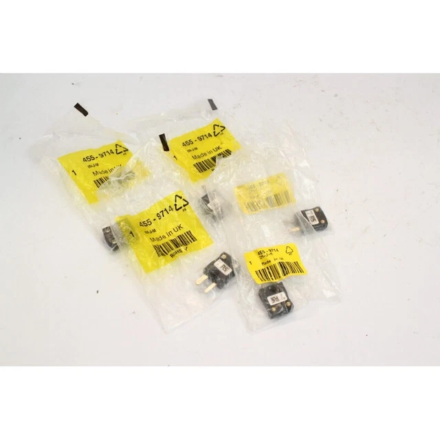 5Pcs RS PRO 455-9714 IM-J-M Connecteur thermocouple pour type J (B22)