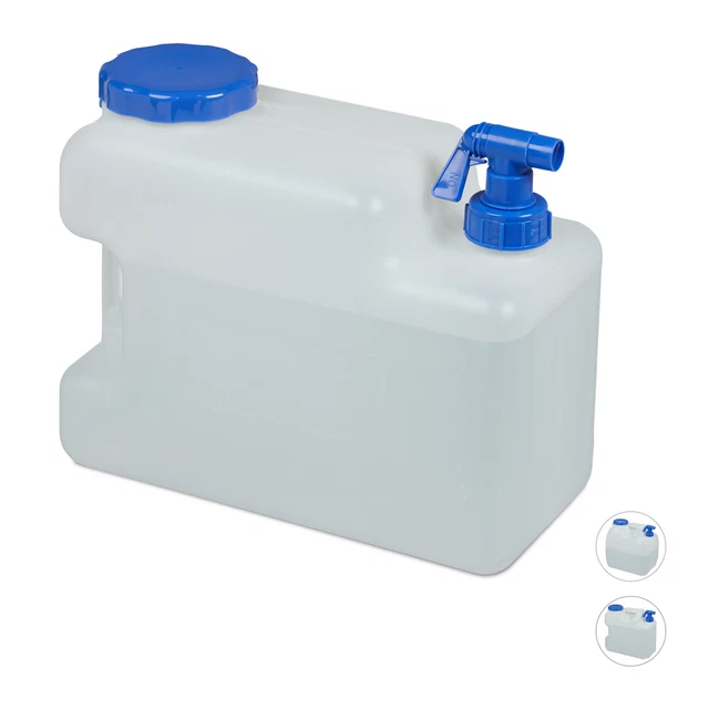 Wasserkanister mit Hahn, Kanister Trinkwasserkanister, Wasserbehälter Kunststoff