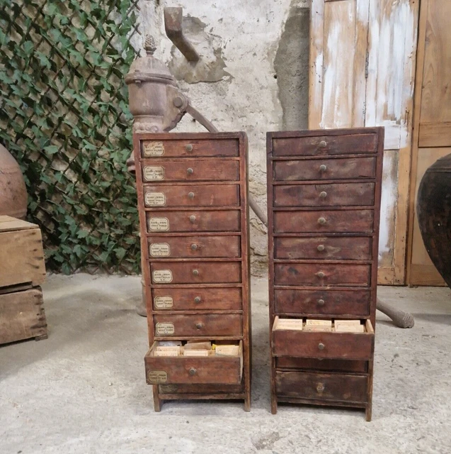Pair of 19th century French Watch Makers Cabinets