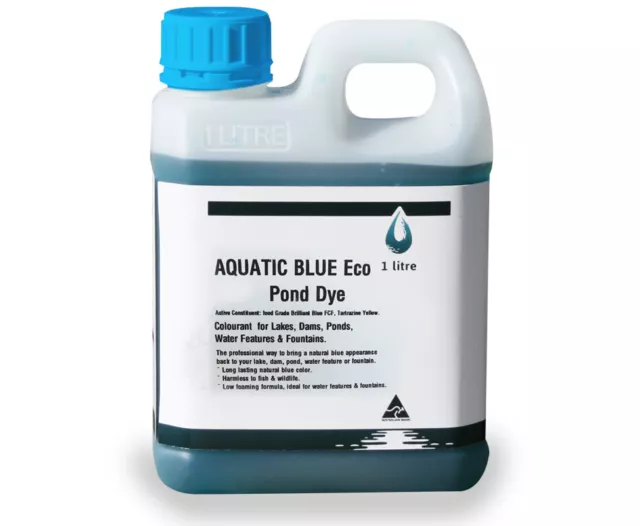 Aquatic Blue Eco Pond Dye 1L Transforming Colourant for any body of water