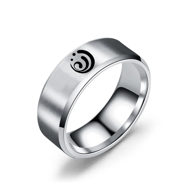 Anime Genshin Impact Fashion Hydro Cosplay Couple Ring Accessories Gifts #12