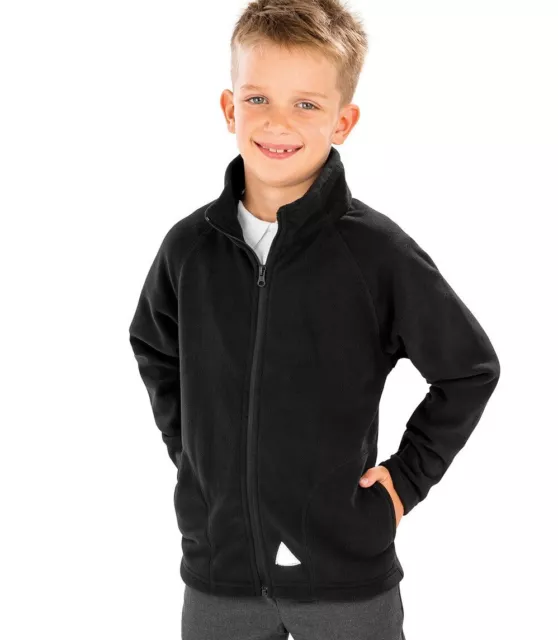 Result Jacket Childrens MicroFleece Warm Soft Coat Easy Care Quick Dry Kids