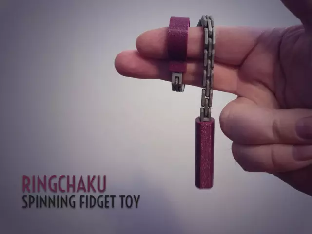 Ringchaku Spinning Fidget Toy for Adults & Kids, anti stress, adhd, fidget.