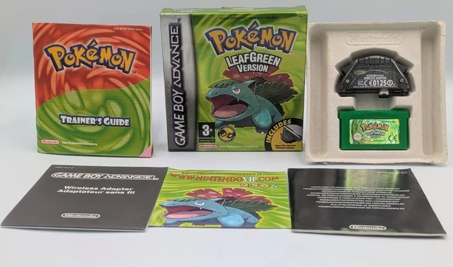 POKÉMON LEAF GREEN Version for Game Boy Advance - Complete in Box (CIB ...