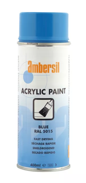 Ambersil 20185 Blue Ral 5015 Acrylfarbe 400 ml 6er-Pack