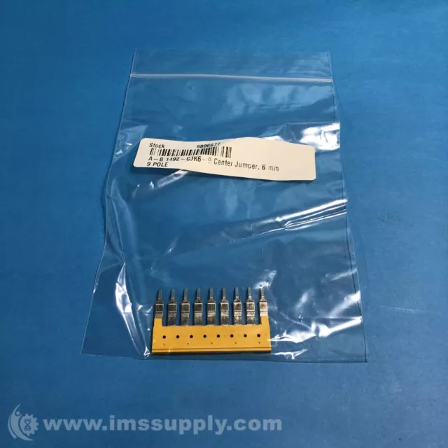 Allen Bradley 1492-CJK6-9 Center Jumper, Plug In Type FNFP