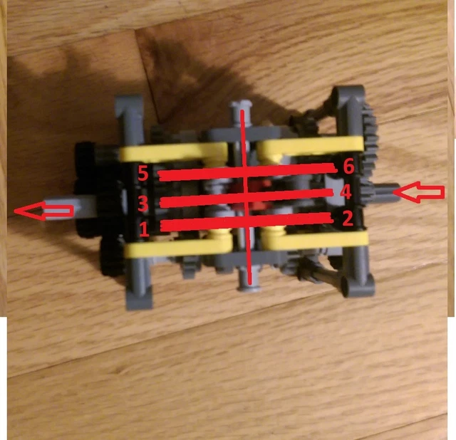 LEGO TECHNIC 6 Speed Transmission Gearbox car truck NXT EV3 new