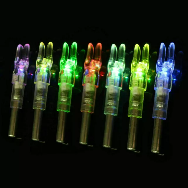 12/6Pcs Archery LED Lighted Nock Tail 6.2mm For Compound Bow Hunting Arrow Nocks 4
