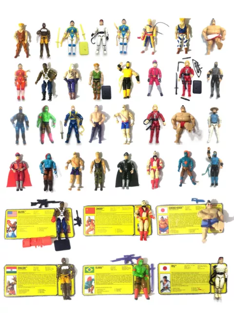 Hasbro GI Joe Street Fighter, Mortal Kombat, Cobra RARE Figures Take your pick