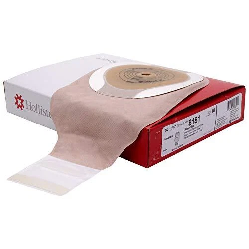 Hollister Premier One-Piece Drainable Ostomy Pouch 2-1/2" 10/bx 8181