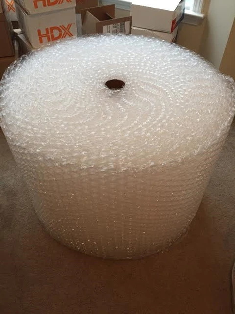 1/2" Large Bubble Cushioning Wrap Padding Roll  250' x 24" Wide Perf 12" 250 FT