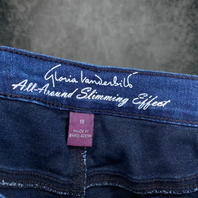 GLORIA VANDERBILT AMANDA womens tummy slimming capri jeans Plus 18 ...