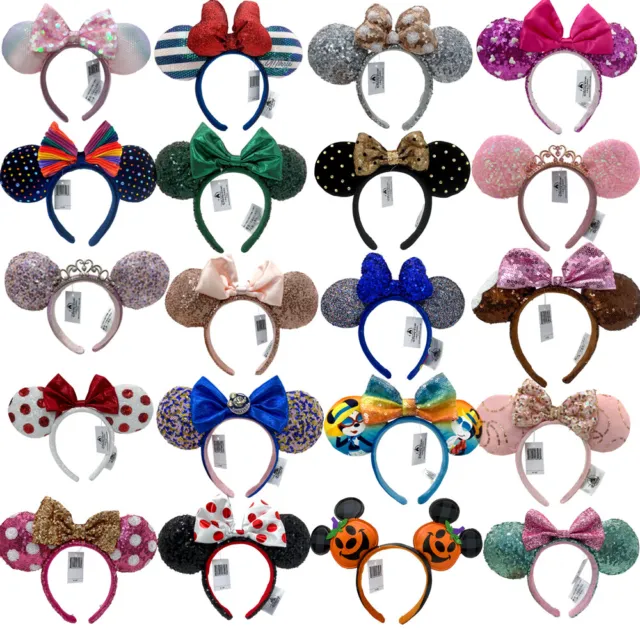 UK 100+ Disney Parks Mickey Paris Magical Bow Minnie Mouse Ears Headband Holiday