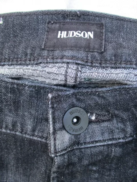 Hudson Blinder Skinny Biker black stretch denim motorcycle slim jeans 29 33 3