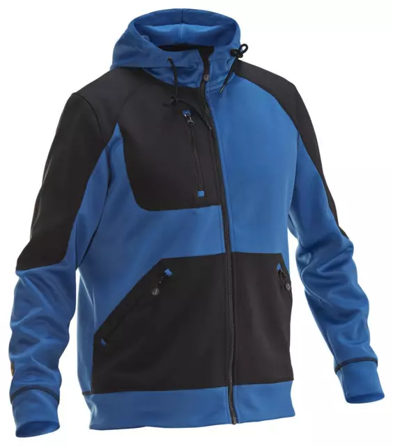 Sudadera con Capucha Spun Teñir Hombre Azul Negro Talla L Jobman