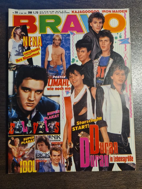 BRAVO 38/1984 Heft Komplett - Elvis Presley, Nena, Limahl, Billy Idol - Top!