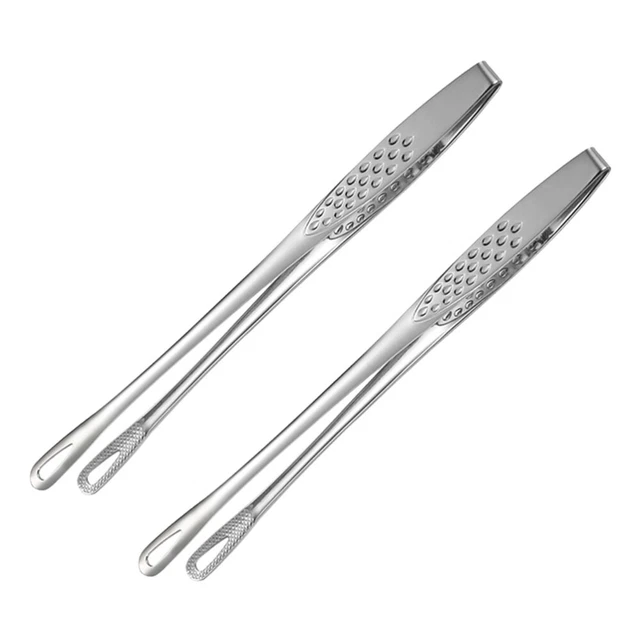 2 Pcs Pince À Gril Spatule En Acier Inoxydable Mini-barbecue Cuisine