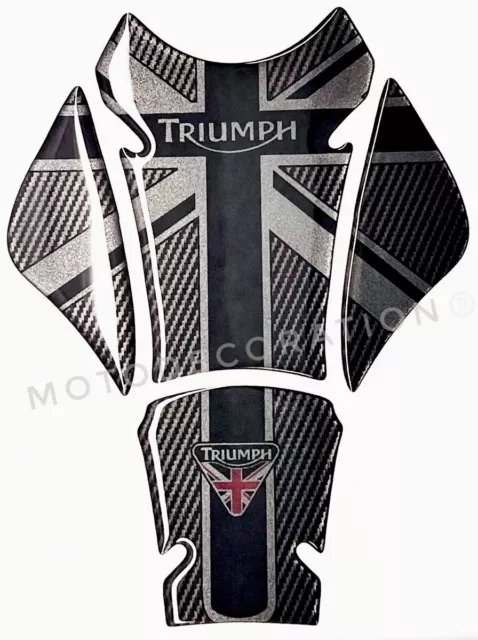 Triumph Union Jack Street Triple Tank Pad Protector Carbon 3D Rs Streetriple 765