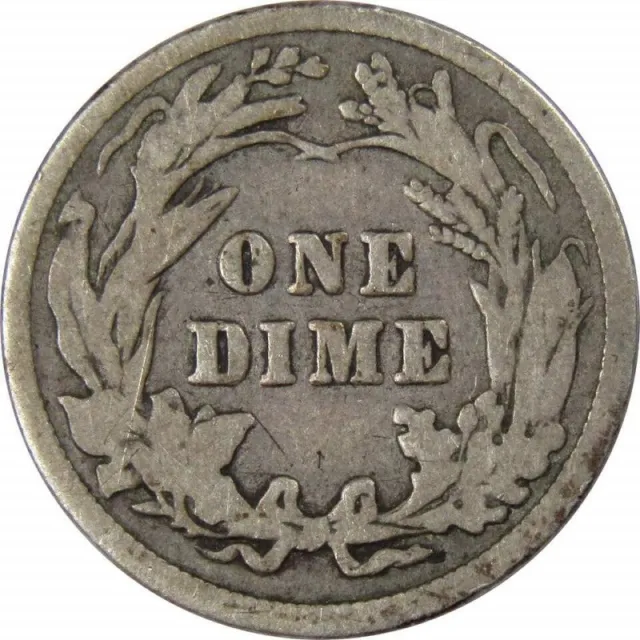 10PCS 1914 Barber Dime VG Very Good 90% Silver 10c US Type Coin Collectible