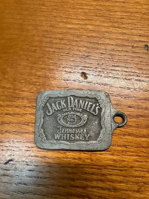 VINTAGE Jack Daniels Metal Key Chain Old No7 Tennessee Whiskey