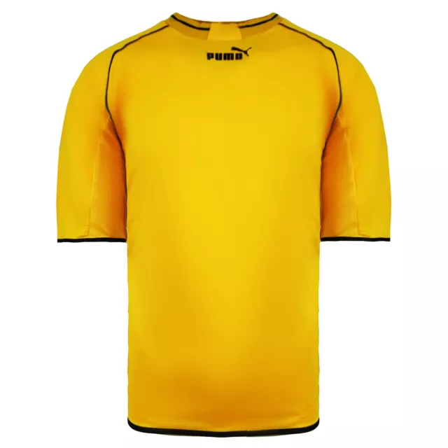 Puma King kurzärmeliges Oberteil Rundhalsausschnitt gelb Herren Fußball T-Shirt 715070 15