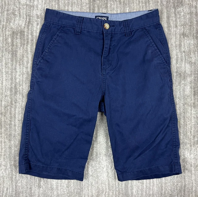 Chaps Shorts Youth Boys 14 Blue Cotton Polyester Blend