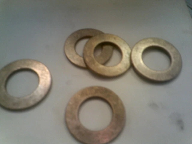 5 pcs.Oilite Thrust Washer Bronze 1" ID x 1-3/4" OD X 1/8 THICK Bearing Bushing