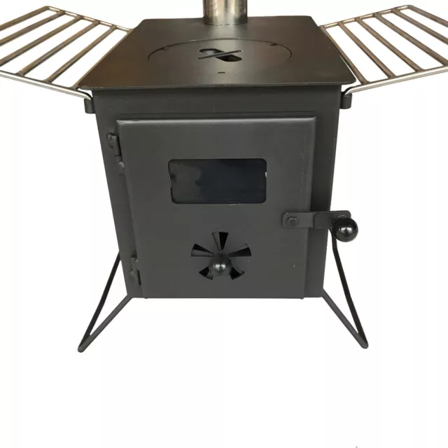 Wood Burning Cubed Outdoor Expedition Overland Camping Cooking Stove 3