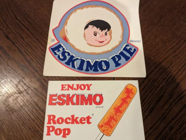 Eskimo Pie Ice Cream Truck Sticker Vintage Set