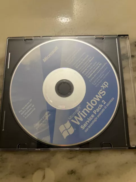 CD Microsoft Windows XP HOME EDITION E PROFESSIONAL ORIGINALE  SERVICE PACK 2