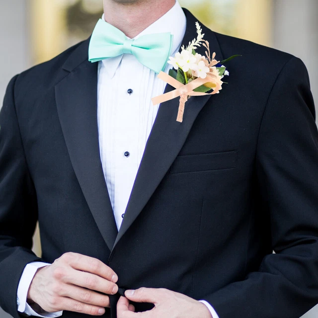 2 Pcs Mens Boutonniere Wedding Wrist Flower Mori Department
