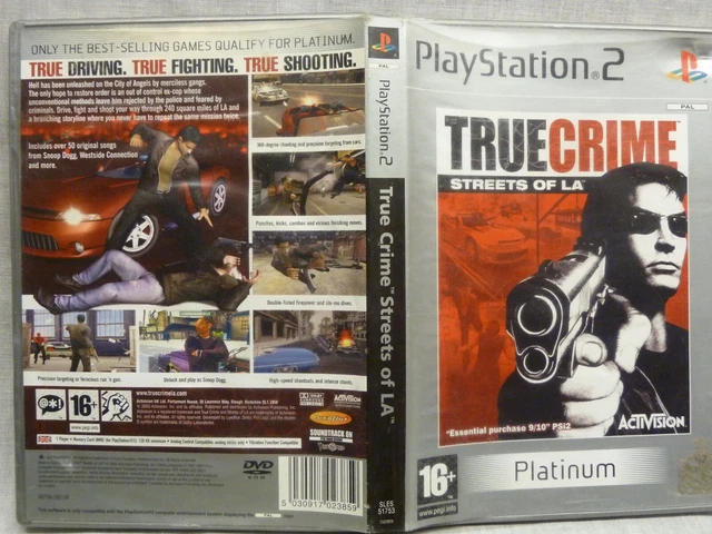 Playstation 2 True Crime Streets Of La Platinum Software Game Disc Dvd