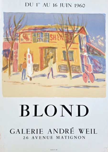 Affiche Originale Olivier Suire Verley 1975 - Exposition Galerie Herouet - Surréalisme - Occasion