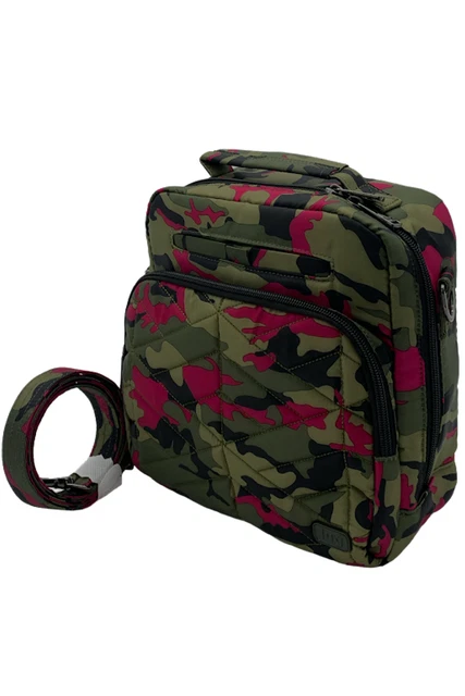 Lug RFID Medium Crossbody with Top Handle Ranger 2 Camo Orchid