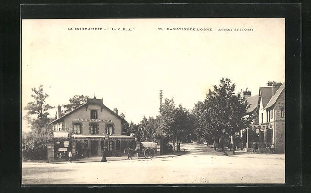CPA Bagnoles de l´Orne, Avenue de la Gare