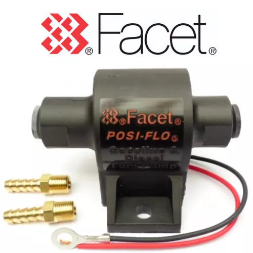 FACET 60107 Posi Débit Essence Pompe + 10mm Unions - 7.0 - 10 Psi - Classé 200