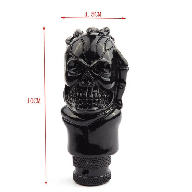 Universal Skull Head Manual Gear Shift Knob Shifter Lever Car Accessories Black