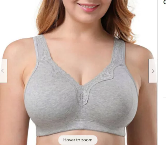 Plus Size Cup Bra Ladies Large Bosom Wireless Non wired Firm Control Brassiere