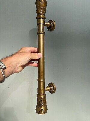 large Old style pull Grab handle Hollow solid brass door 21" polished Strong B