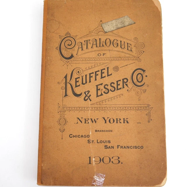 Antique 1903 Keuffel & Esser Co. Catalog - drafting tools drawing surveying