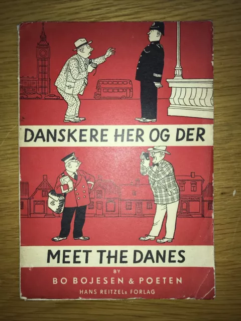 Vintage Book Meet The Danes 1951 Bo Bojesen & Poeten Hans Reitzel Forlag