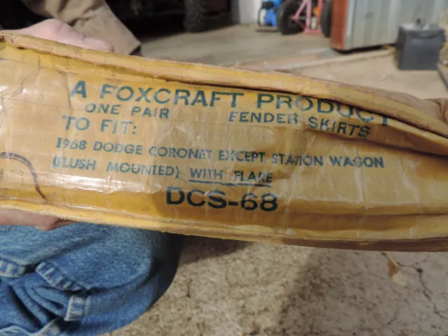 Foxcraft Fender Skirts 1968 Dodge Coronet Except Station wagon