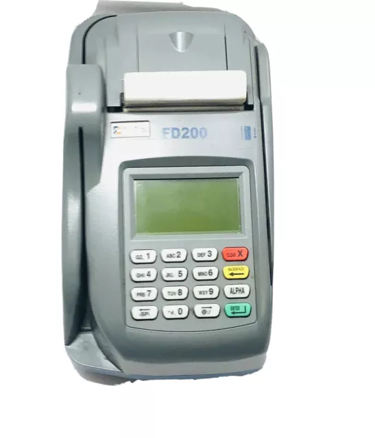 First Data FD200- Credit Card Terminal - No Power Supply / Untested