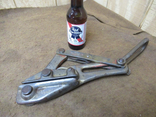Klein 1628-17 Chicago Cable puller,1/2" -3/4",5" rnd jaw contor~GD+🤠K12.4.23RL