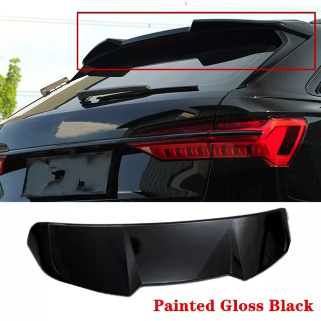 Fit For Audi A6 C8 Estate 19-24 Rear Tailgate Roof Spoiler Abs Wing Rs6 Style