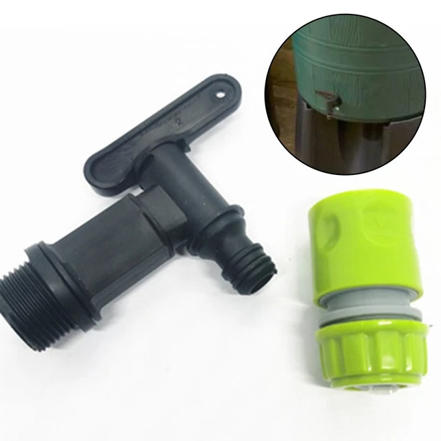 Robinet Fileté Pour Réservoir D'eau 15 à 60 Litres - Bec Verseur Anti-fuite PP - Pour Atelier, Cuisine, Camping-car, Buanderie - 6