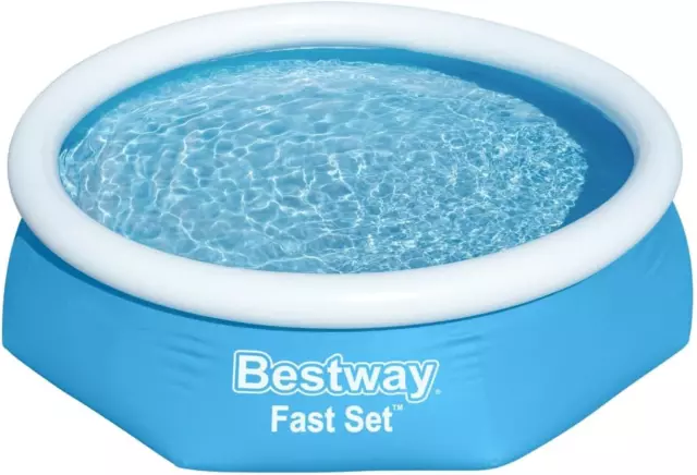 Bestway 8ft Fast Set Pool | Above Ground Swimming Pool for Kids and Adults, Pool