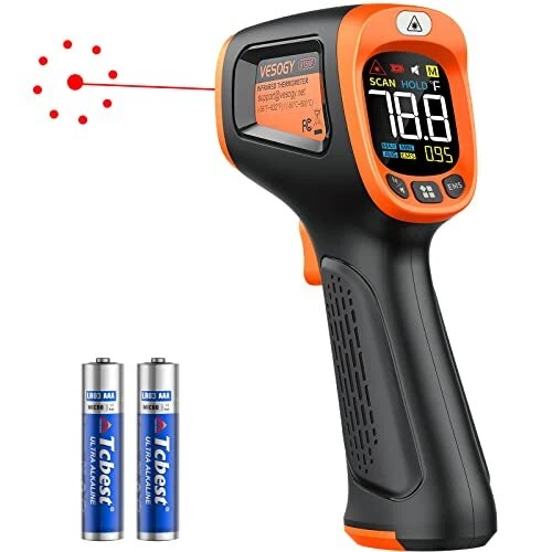 Infrared Thermometer Temperature Gun -58°F ~932°F Digital Laser Thermometer G...