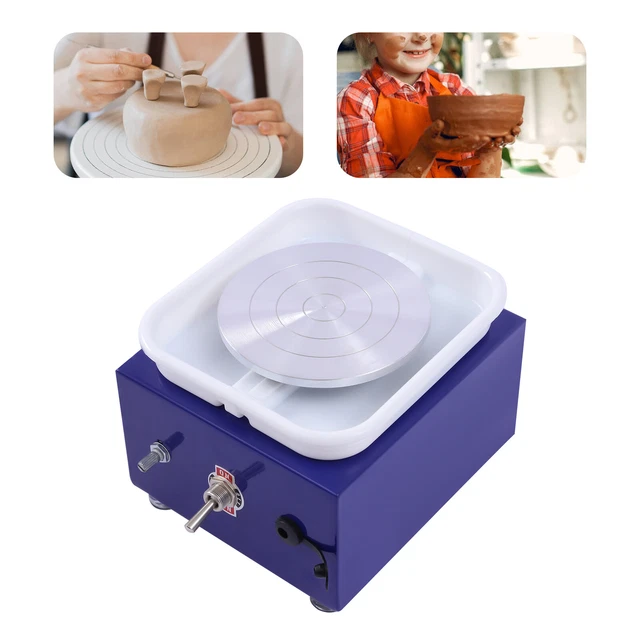 Disco de alfarero 24W cerámica 10cm azul máquina disco de alfarero eléctrico 2000RPM